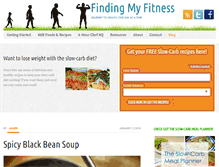 Tablet Screenshot of findingmyfitness.com